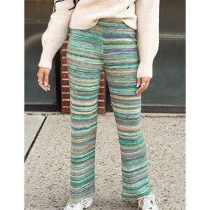 PALOMA WOOL Fabia Merino‎ Wool Striped Pants Medium